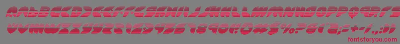 Puffangelgradital Font – Red Fonts on Gray Background