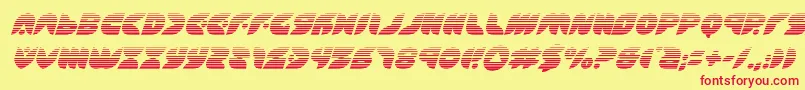 Puffangelgradital Font – Red Fonts on Yellow Background