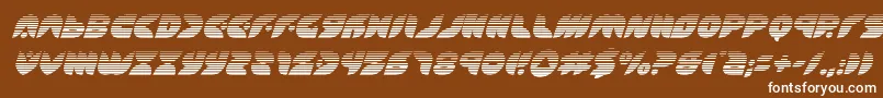 Puffangelgradital Font – White Fonts on Brown Background
