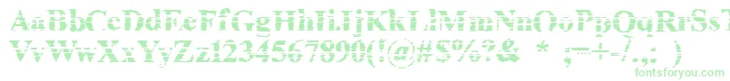 Cheapink Font – Green Fonts on White Background