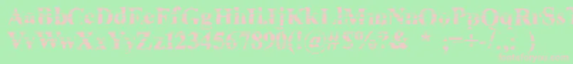 Cheapink Font – Pink Fonts on Green Background