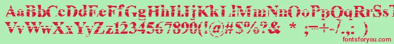 Cheapink Font – Red Fonts on Green Background