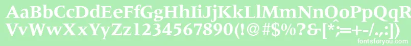 M690RomanBold Font – White Fonts on Green Background