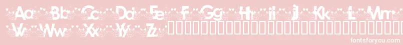 Katzck Font – White Fonts on Pink Background