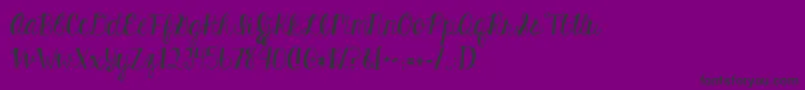 Kghardcandysolid Font – Black Fonts on Purple Background