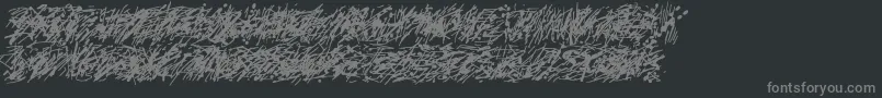 フォントPollock5c – 黒い背景に灰色の文字