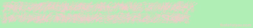 Pollock5c Font – Pink Fonts on Green Background