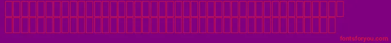 FsModern2Border Font – Red Fonts on Purple Background