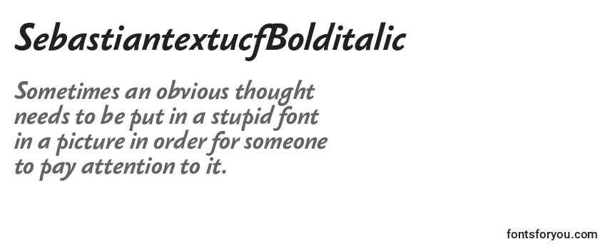 SebastiantextucfBolditalic Font