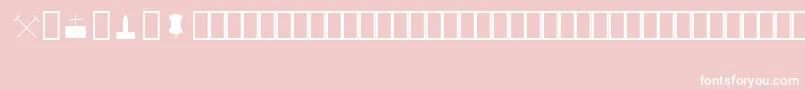 fuente MapinfoSymbols – Fuentes Blancas Sobre Fondo Rosa