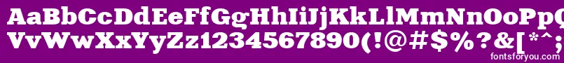 Xeniaextendedctt Font – White Fonts on Purple Background