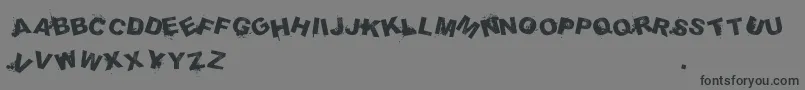 SammiesSansserifMixedup-Schriftart – Schwarze Schriften auf grauem Hintergrund