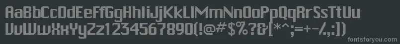 Шрифт Trakkssk – серые шрифты на чёрном фоне