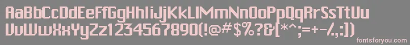 Trakkssk Font – Pink Fonts on Gray Background
