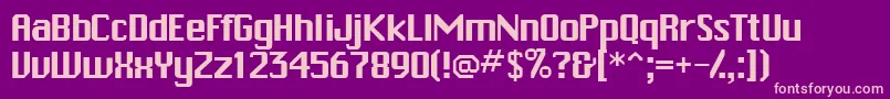 Trakkssk Font – Pink Fonts on Purple Background