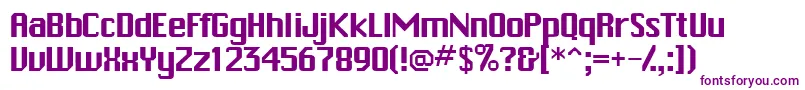 Шрифт Trakkssk – фиолетовые шрифты