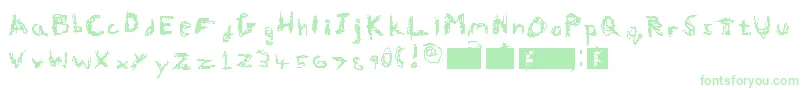 Hallworth Font – Green Fonts on White Background