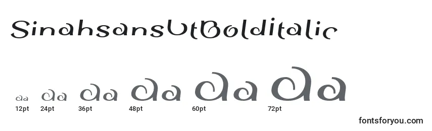 sizes of sinahsansltbolditalic font, sinahsansltbolditalic sizes