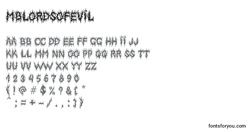 MbLordsofevil Font – alphabet, numbers, special characters
