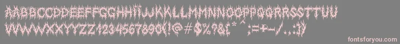 MbLordsofevil Font – Pink Fonts on Gray Background