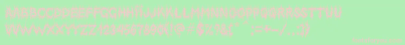 MbLordsofevil Font – Pink Fonts on Green Background