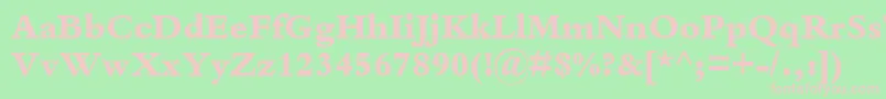 KuriakosBlackSsiExtraBold Font – Pink Fonts on Green Background