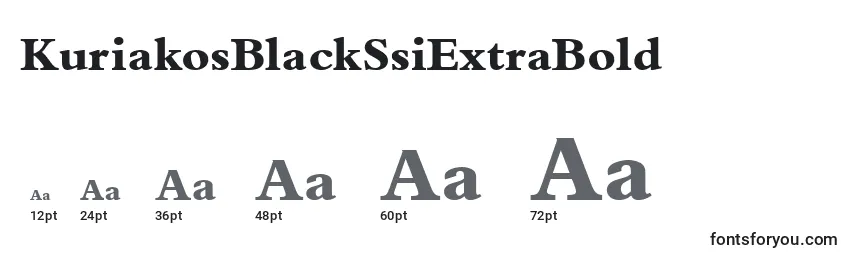 KuriakosBlackSsiExtraBold Font Sizes