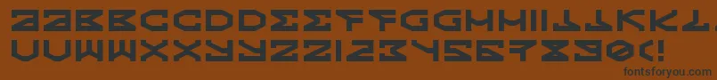 Fonte Kryptic – fontes pretas em um fundo marrom