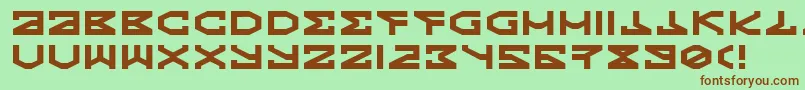 Kryptic Font – Brown Fonts on Green Background