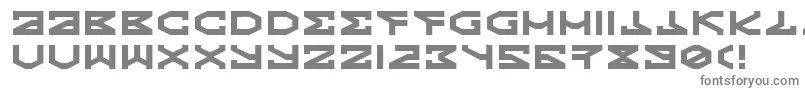 フォントKryptic – 白い背景に灰色の文字