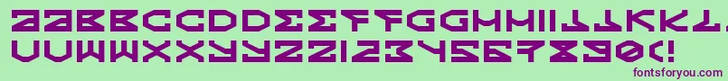Kryptic Font – Purple Fonts on Green Background