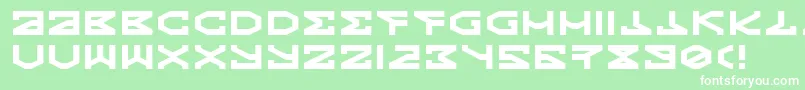Kryptic Font – White Fonts on Green Background