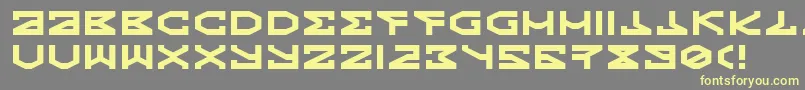 Kryptic Font – Yellow Fonts on Gray Background
