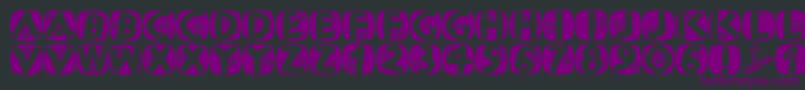 Classicapsxmas2002 Font – Purple Fonts on Black Background