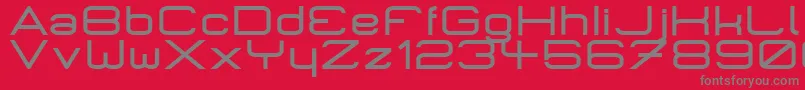 MicromiepsPhat Font – Gray Fonts on Red Background