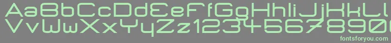 Czcionka MicromiepsPhat – zielone czcionki na szarym tle