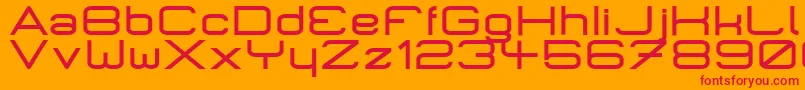 MicromiepsPhat Font – Red Fonts on Orange Background