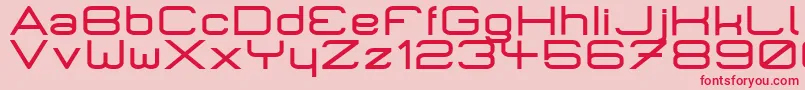 MicromiepsPhat Font – Red Fonts on Pink Background