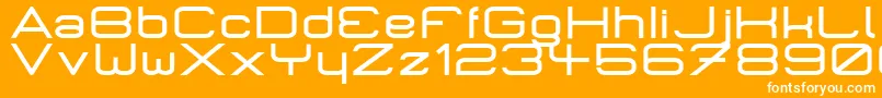 MicromiepsPhat Font – White Fonts on Orange Background
