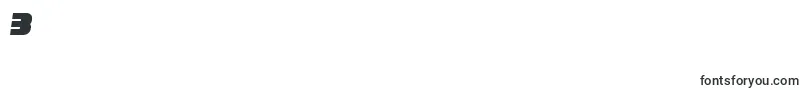 フォントReisenbergItalic – フォント数字3