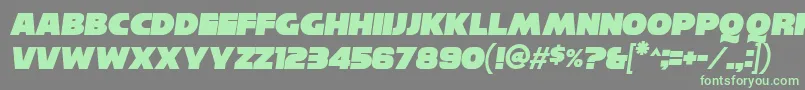 fuente ReisenbergItalic – Fuentes Verdes Sobre Fondo Gris