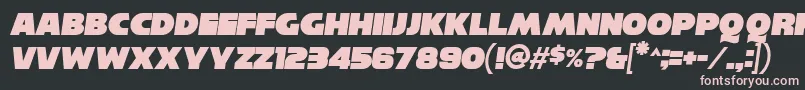 fuente ReisenbergItalic – Fuentes Rosadas Sobre Fondo Negro