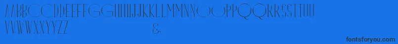 Dayangsenandung Font – Black Fonts on Blue Background