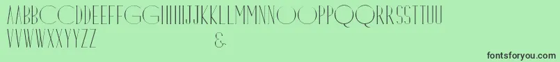Dayangsenandung Font – Black Fonts on Green Background