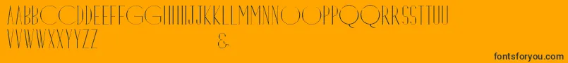 Dayangsenandung Font – Black Fonts on Orange Background