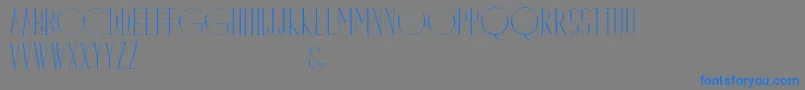 Dayangsenandung-Schriftart – Blaue Schriften auf grauem Hintergrund