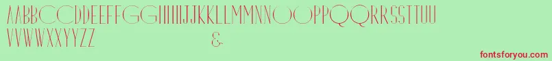 Dayangsenandung Font – Red Fonts on Green Background