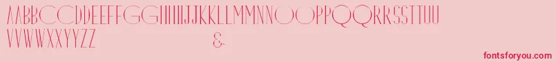 Dayangsenandung Font – Red Fonts on Pink Background