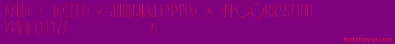 Dayangsenandung Font – Red Fonts on Purple Background