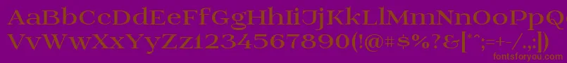 Prida01black Font – Brown Fonts on Purple Background